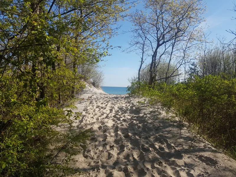 Plaża we Władysławowie — panorama